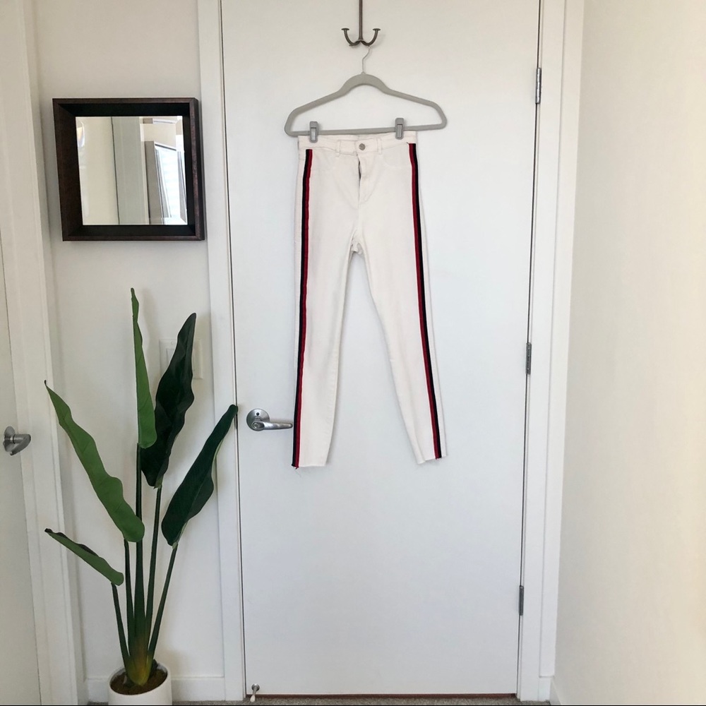 ZARA TRF denim high rise skinny jeans